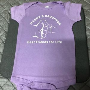 Daddy & Daughter Custom made 12 month onesie